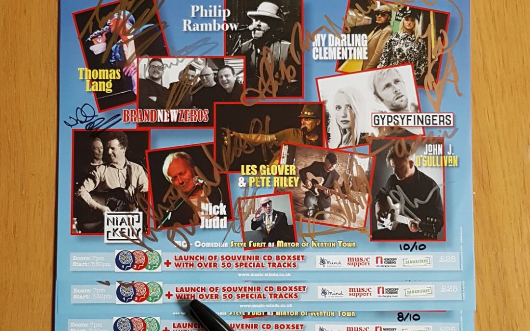 Very Limited Edition! Music Minds poster signed by every act…